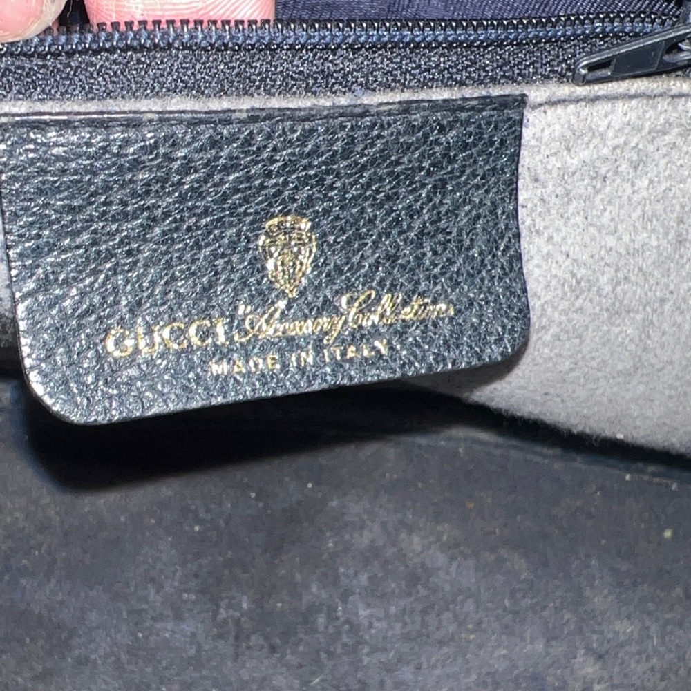Gucci Beige and Black Monogram Handbag - Picture 4 of 5